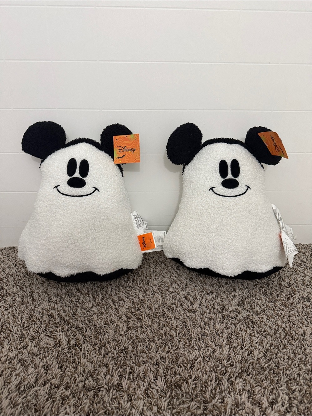 New VIRAL Aldi x Disney Halloween Pillow Mickey Ghost set of 2 IN HAND